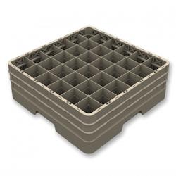 PUJADAS - Casier de Lavage Fermé pour 36 Verres - Hauteur 140 à 300 mm - Diamètre Max. 73 mm - Polypropylène Résistant jusqu'à 95°C_0