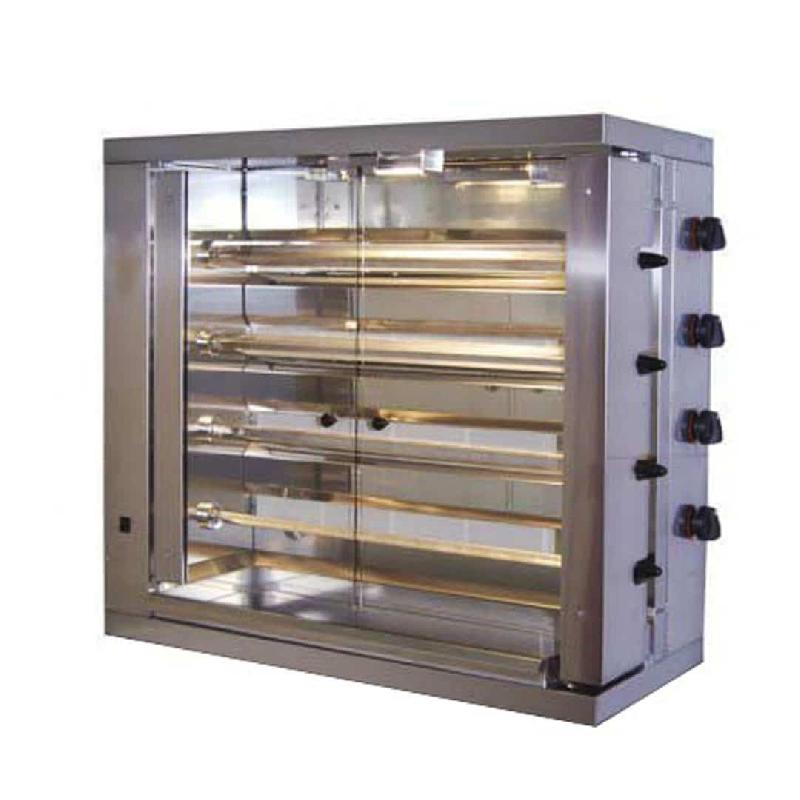 Rôtissoire à broche gaz MAP E 2 - inox robuste - sans châssis - qualité professionnelle_0