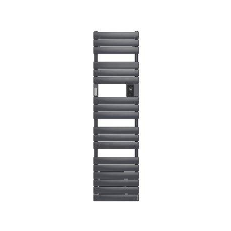 Radiateur sèche-serviettes connecté Adelis étroit avec soufflerie 1750W Graphite - Atlantic - 861938_0