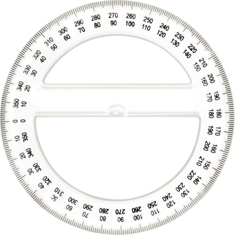 Rapporteur cristal 360 degrés 12cm - Fabricant JPC - Référence FTE860062_0