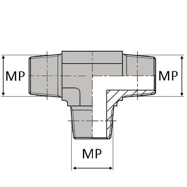 Té mâle NPT x mâle NPT x mâle NPT - 1/8' , 10.24_0