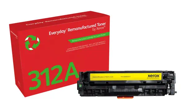 Toner remanufacturé Jaune Everyday¢ de Xerox compatible avec HP 312A (CF382A), Capacité standard_0