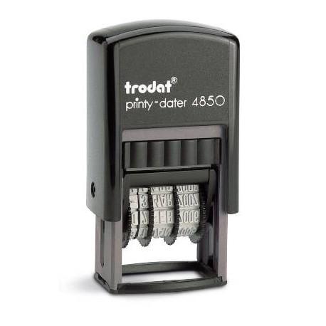 Trodat Printy 4850/2 - Tampon dateur avec empreinte 1 ligne 25 x 14 mm offerte - Référence 014-tampon-texte-dateur-4850-2_0