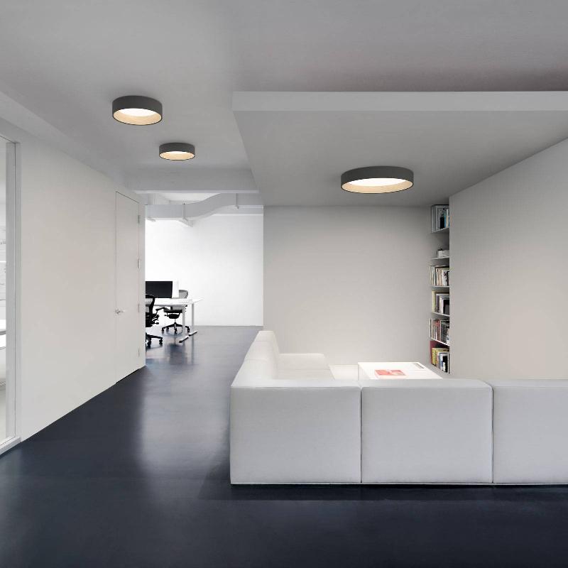 VIBIA DUO 4870 PLAFONNIER LED, GRAPHITE