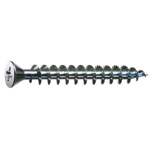 VIS BOIS - TÊTE FRAISÉE RÉDUITE - PZ - ZINGUÉ BLANC - 3X10 - B1000 SPAX