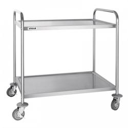 Vogue Grand chariot inox de service 2 niveaux - 3701188097697_0