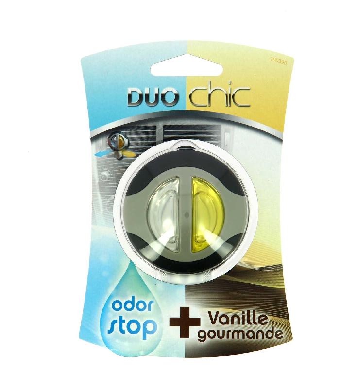 CARLINÉA DUO CHIC VANILLE - Désodorisant pour véhicule avec absorbeur d'odeurs - 5ml, durée 45 jours_0
