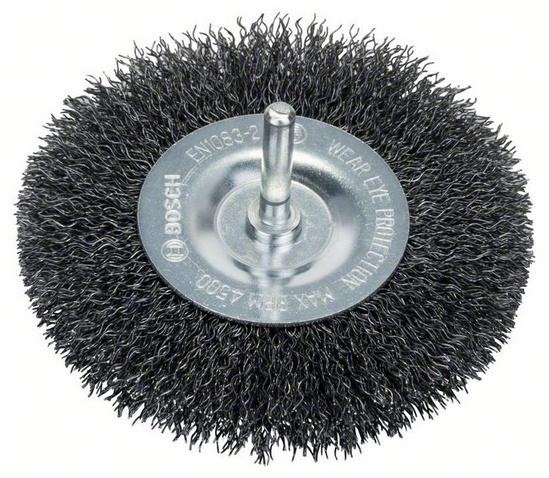 BOSCH - Brosse circulaire 100mm - Référence 1609200273 - Pour métal - Vitesse max 4500 tr/min_0