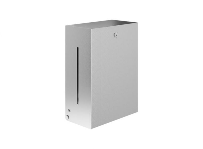 900.06.009XA - Distributeur d'essuie-mains en papier HEWI - Acier inoxydable brossé, mural, capacité 300-450 serviettes_0