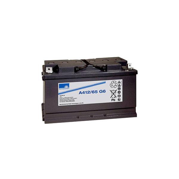 Batterie plomb étanche gel Sonnenschein A412/65 G6 - 12V 65Ah - cosses plates M6_0