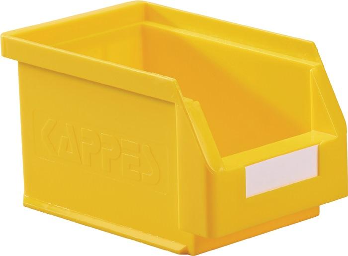 Boîte de rangement à ouverture frontale - PE jaune - L230xl140xH130 mm - Résistante et compatible alimentaire - RASTERPLAN_0