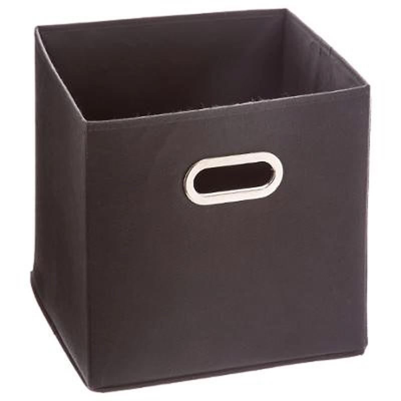 Boîte de rangement pliable premium - 31x31 cm - Gris anthracite - Paris Prix_0