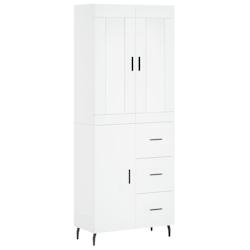 Helloshop26 - Buffet bahut commode armoire meuble de rangement organisateur cuisine salle de séjour salon haut 69,5 x 34 x 180 cm 02_0032597 - 300021_0