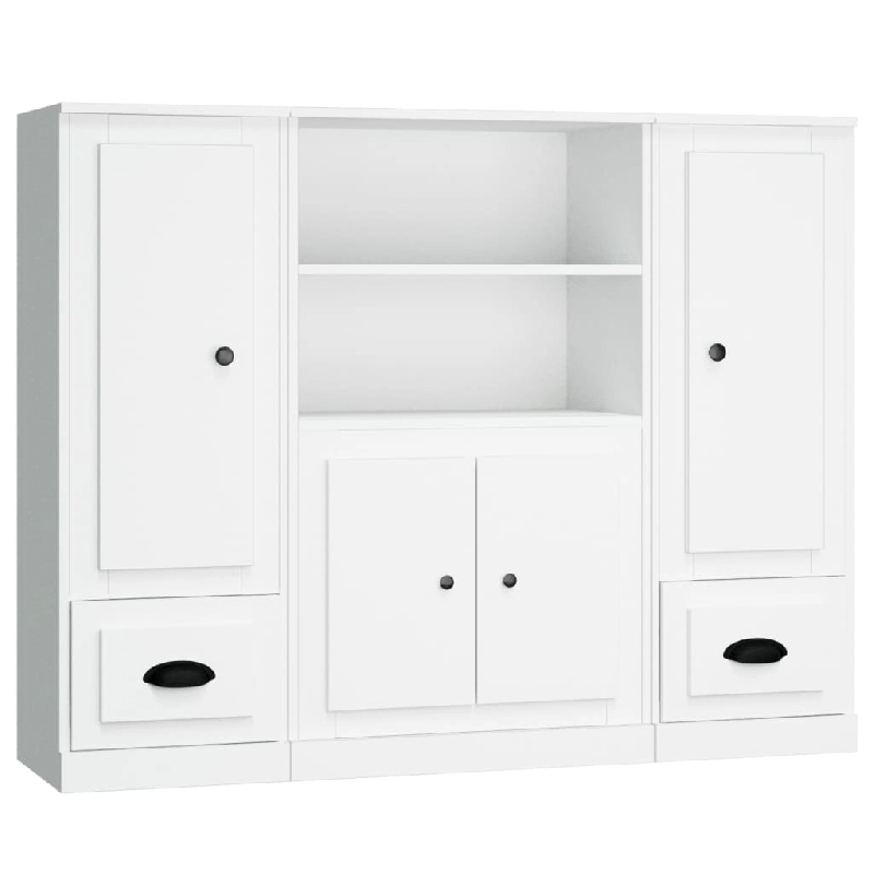 Helloshop26 - Buffet bahut commode armoire meuble de rangement organisateur cuisine salle de séjour salons 3 pcs bois d'ingénierie 02_0037010 - 3000_0