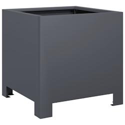 Helloshop26 - Jardinière bac lit surélevé plantes fleurs terrasse jardin 30 x 30 x 30 cm acier anthracite 02_0037482 - 3000214043043_0