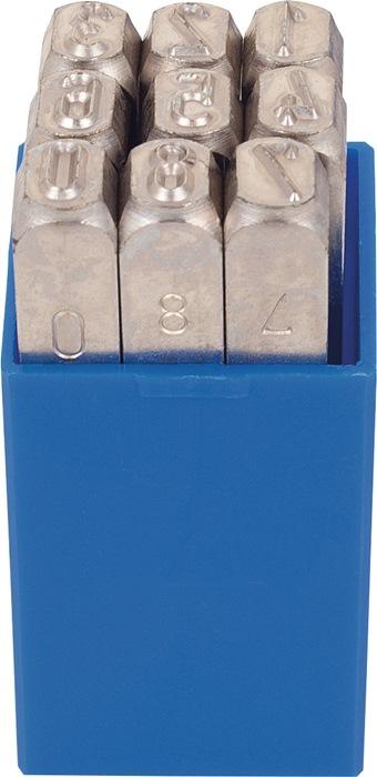 Jeu de chiffres à frapper KUKKO 330 - 9 pièces (0-9) - H. Police écriture 1,5 mm - Gravure DIN 1451 - Boîte plastique_0