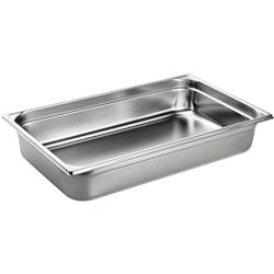 Matfer Récipient Gastronorm tout inox - sans poignée - GN 1/1, profondeur 4 cm (741004) - argenté inox 741004_0