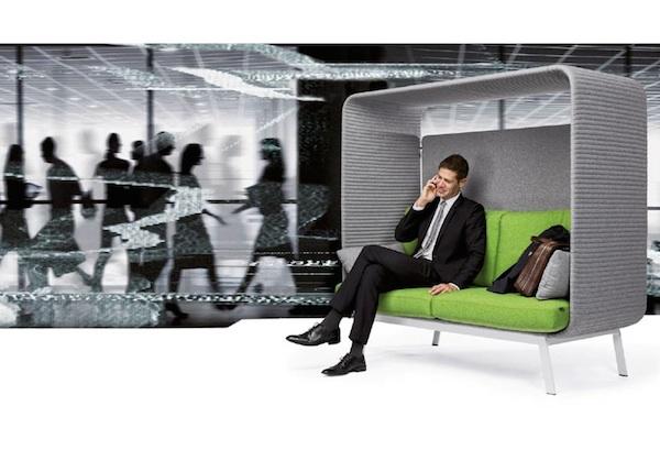 Mobilier acoustique en tissu - sièges, luminaires et cabines téléphoniques pour correction acoustique_0