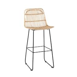 Now's Home - Lot De 2 Chaises De Bar En Rotin Naturel 43x54x100cm Kaikura - 3256390235448_0