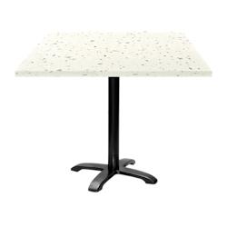 Restootab - Table 90x90cm - modèle Bazila terrazzo cassata - blanc fonte 3760371511907_0