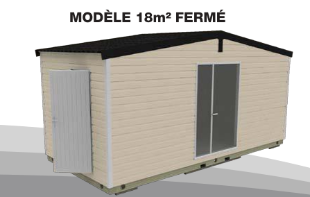 Sanitaires publics extérieurs PMR Houat Plus fermé - 4 cabines - 6 x 2,92 x 3,23 m - Bloc sanitaire standard 18m²_1