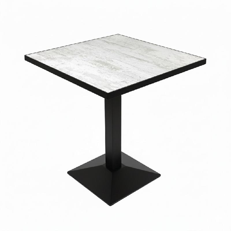 Table intérieur ANTIQUE 60x60 cm avec le pied IRON black relief - TIGAONE - 3701680322914_0