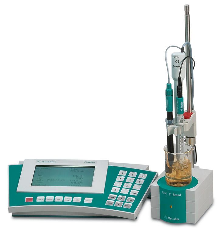 781 ph/ion meter - ionomètre - metrohm - calibrage à points multiples avec 9 tampons_0