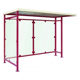 Abri bus pise / structure en acier / bardage en plexiglas / 300 x 155 cm_0