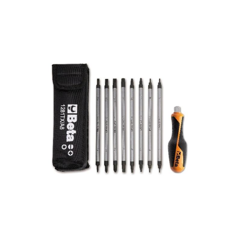 BETA Trousse De 8 Tournevis Lames Réversibles 012810530 - multicolore 8014230667867_0