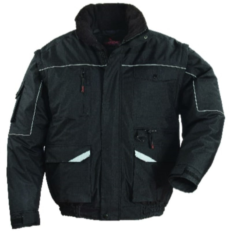 BLOUSON multipoches transformable ripstop NOIR_0