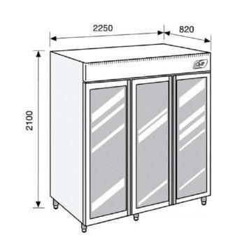 Congélateur réfrigérateur Lacta'Box LCRF 2100 - double température +5° à -25°C - 2100L_0