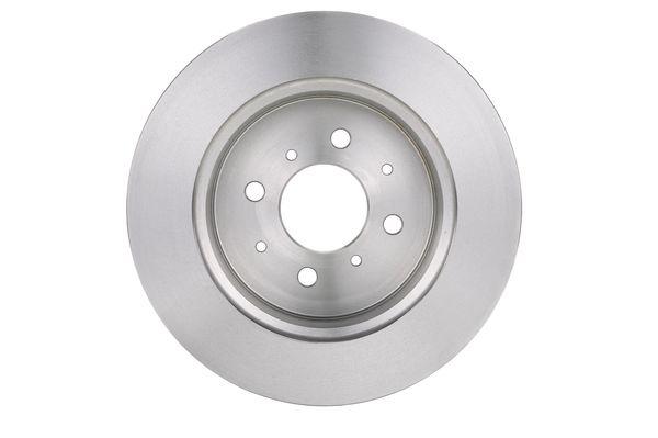 Disque de frein Bosch 0986479014 - 2 disques arrière pleins avec 4 trous et épaisseur 10 mm_0