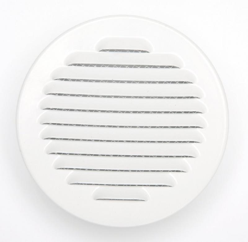 Grille d'aération en aluminium laqué - diamètre 15 cm - pour intérieur et extérieur avec moustiquaire_0