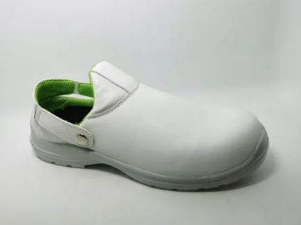 Hr3751 - Chaussures de cuisine en microfibre blanche avec embout - Focus Technology Co., Ltd. - Taille de la boîte : 32x21.5x12 cm_0