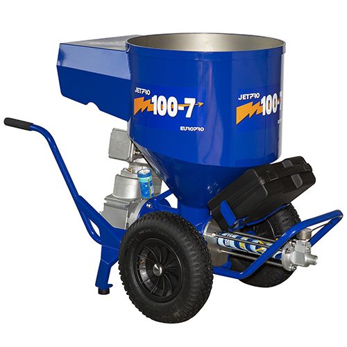 Jetpro 100-7 - Machine à projeter complète pour enduits film mince, cuve inox 110 L, pompe à vis volumétrique_0