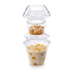 Naturesse Gobelets dessert PLA ø 9,6 x 7,5 cm - 250 ml (1200 unités) - transparent plastique 10051-PV_0