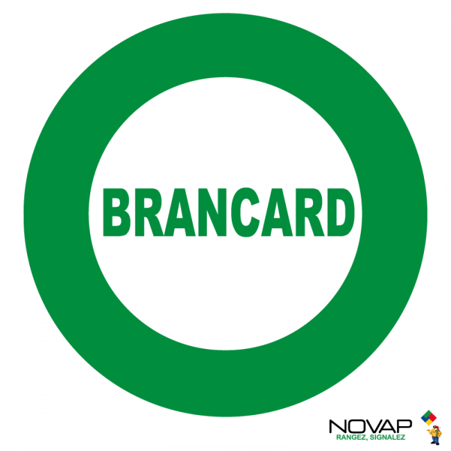 Panneaux rigides ronds 80 mm évacuation secours - PNRPSC-NV02/BRCR_0