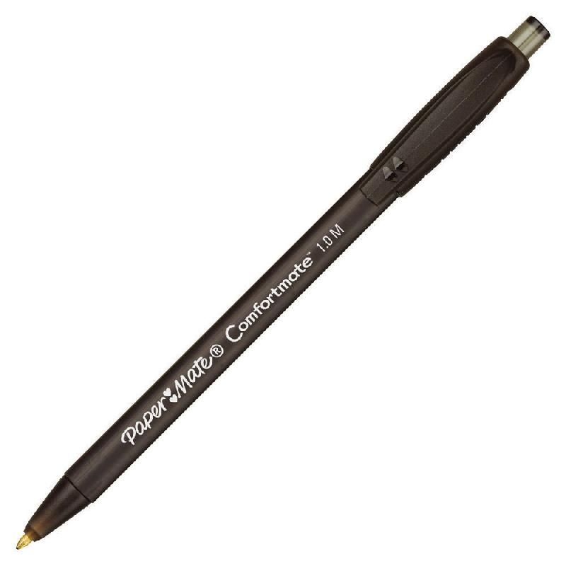 PAPER MATE STYLO PAPERMATE COMFORTMATE FRESH - RÉTRACTABLE - 1 MM - NOIR (PRIX À L'UNITÉ)