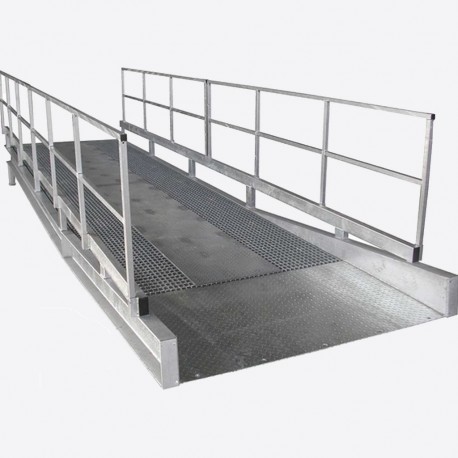 Rampe d'accès PMR en fibre de verre ou aluminium - Installation sans travaux, personnalisable et démontable_0