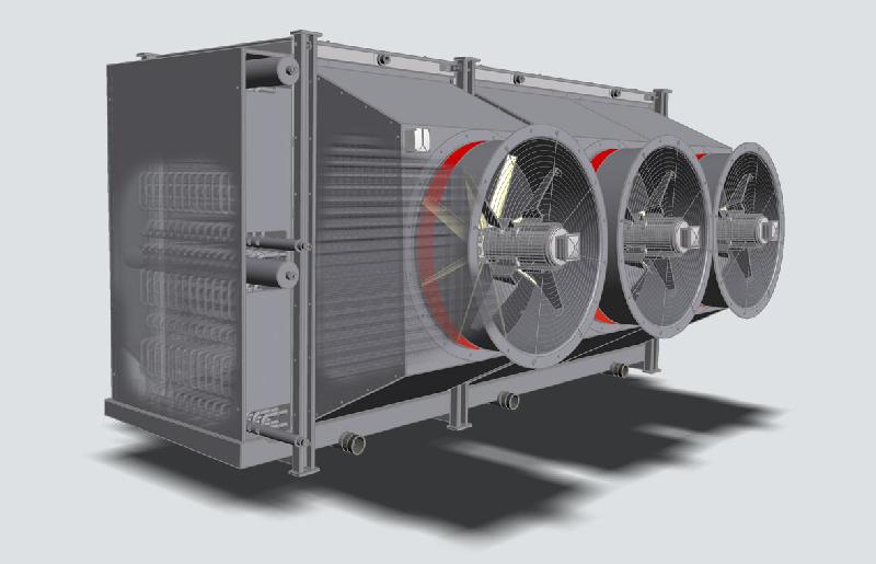 Refroidisseur d'air industriel Kelvion PLK - conçu pour espaces difficiles et congélateurs de choc_0