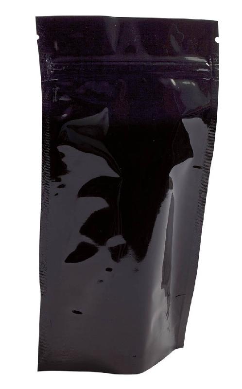 Sachet PET / ALU / PE opaque Doypack - 580045 – 130 x 190 + 2 x 35 mm - Noir brillant_0