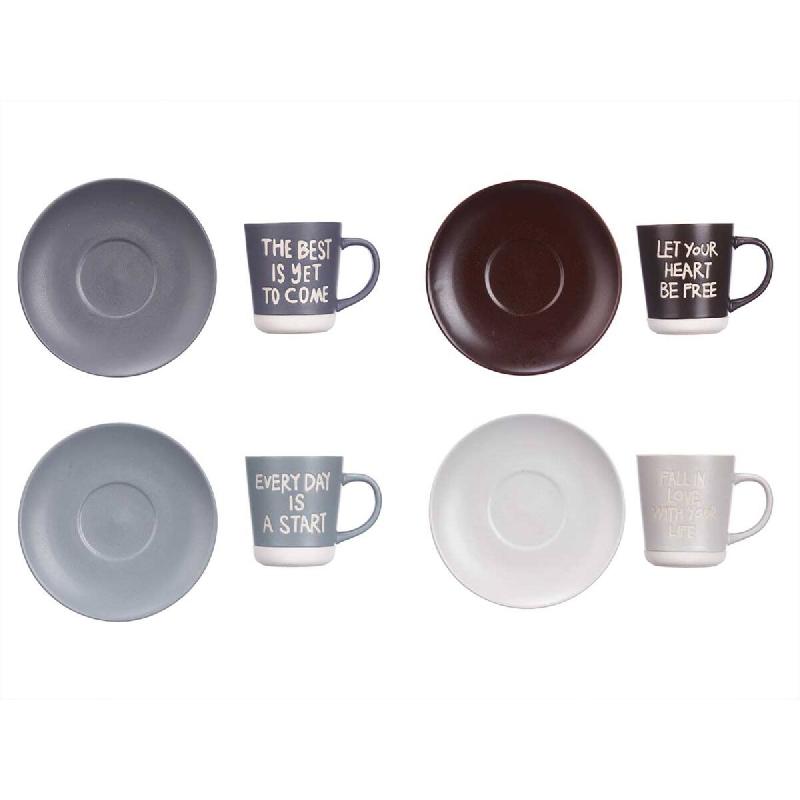 San Ignacio VESSIA - Set de 4 tasses en céramique 180 ml - multicolore céramique SANR449_0