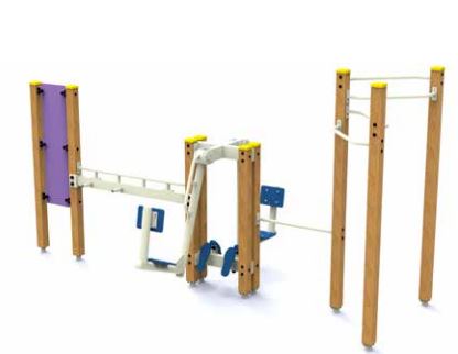 Structure pour aire de jeux en Bois et bois lamellé-collé traité - DP603 - Norme EN 16630_0