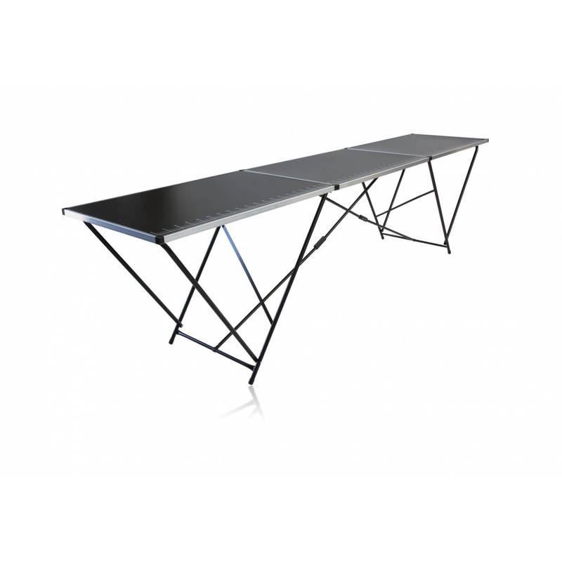 TABLE À TAPISSER PLIANTE MULTI-USAGES AVEC POIGNÉE - ALU - 300 X 78 CM - EMPASA