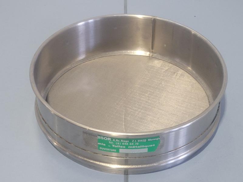 Tamis de test en acier inox RETSCH 200x50mm - 75 µm (0,075mm)_0