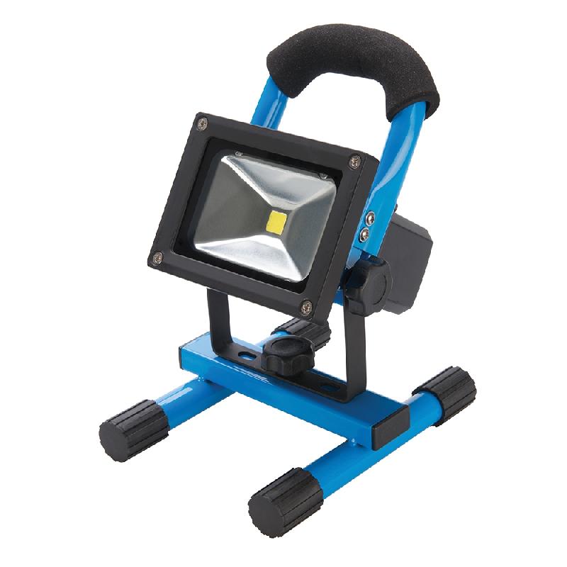 Projecteur de chantier LED 10 W rechargeable - port USB - faisceau ajustable 120° - 700 lumens - IP44_0