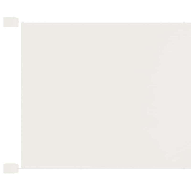 Auvent vertical 100x800 cm - Tissu Oxford blanc - Résistant à l'eau et aux UV_0