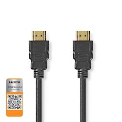 Câble Hdmi 2m Haute Vitesse Premium Avec Ethernet  Connecteur Hdmi Vers Connecteur Hdmi  2,00 M  Noir Usage Non Intensif Nedis - noir 3665476012611_0