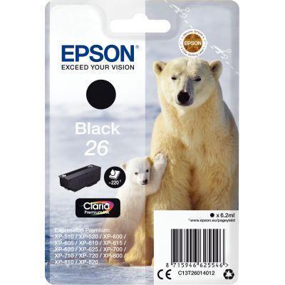 Cartouche jet d'encre Epson T260140 - Noir - Référence C13T26014010_0