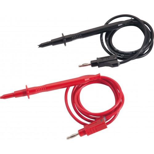 CORDON PROLONGATEUR SANS POINTE DE TOUCHE POUR PINCE TYPE BANANE - LONGUEUR 1000 MM - NOIR SAM OUTILLAGE